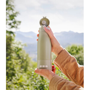 Babymoov - Moov & Feed Incalzitor de biberoane portabil si reincarcabil, Sage Green