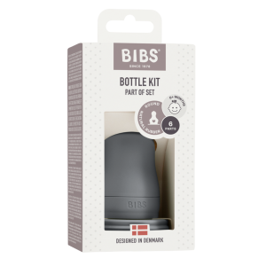 BIBS - Kit pentru set complet biberon din sticla anticolici, Iron