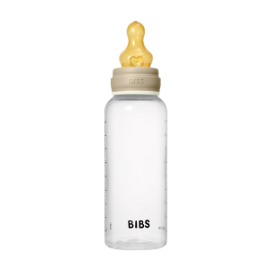 BIBS - Set complet biberon fosforescent anticolici PP fara BPA, 270 ml, Latex, Vanilla Glow