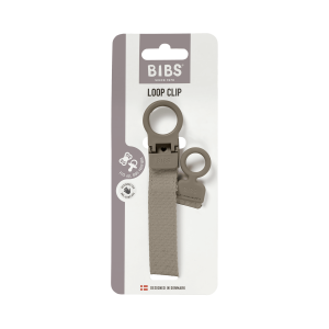 BIBS - Lantisor clip Loop pentru suzeta, Dark Oak