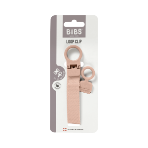 BIBS - Lantisor clip Loop pentru suzeta, Blush