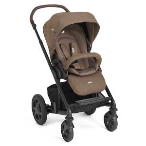 Joie - Carucior pentru copii multifunctional 3 in 1 Chrome DLX Toffee (Carucior Chrome DLX + Landou Toffee + Scoica i-Snug Toffee)