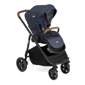 Joie - Carucior pentru copii multifunctional 3 in 1 Versatrax E Navy Blazer (Carucior Versatrax E + Landou Ramble + scoica i-Snug)