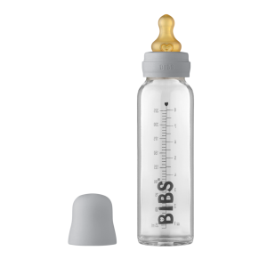 BIBS - Set complet biberon din sticla anticolici, 225 ml, Cloud