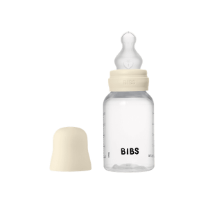 BIBS - Set complet biberon anticolici PP fara BPA, 150 ml, Silicon, Ivory