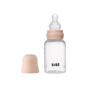 BIBS - Set complet biberon anticolici PP fara BPA, 150 ml, Silicon, Blush