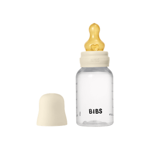 BIBS - Set complet biberon anticolici PP fara BPA, 150 ml, Latex, Ivory
