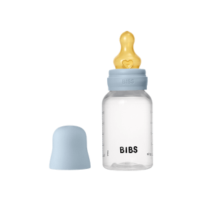 BIBS - Set complet biberon anticolici PP fara BPA, 150 ml, Latex, Baby Blue