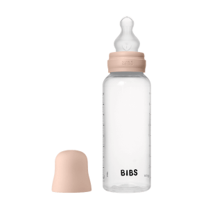 BIBS - Set complet biberon anticolici PP fara BPA, 270 ml, Silicon, Blush