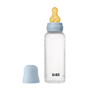 BIBS - Set complet biberon anticolici, 270 ml, Latex, Baby Blue