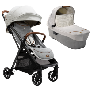Joie - Carucior pentru copii ultracompact 2 in 1 Parcel, nastere - 22 kg, Signature Oyster (Carucior Parcel Oyster + Landou Ramble XL Oyster)
