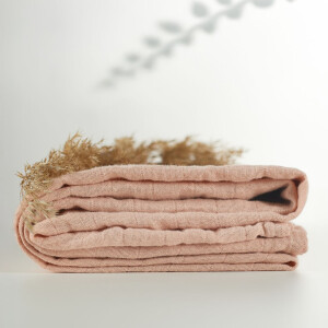 ONINO - Muselina multifunctionala din bumbac 100% organic, HUG.me, Sandy Rose, x1 bucata, 120 x 120 cm, certificata GOTS