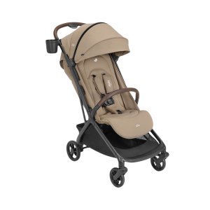 Joie - Carucior ultracompact Porto Cashew, compatibil bagaj de cabina, pliere automata, de la nastere pana la 22 kg