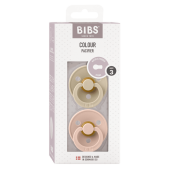 BIBS - Set 2 suzete Colour Latex, tetina rotunda, 18 luni +
