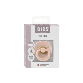 BIBS - Suzeta Colour Latex, tetina rotunda, 6+ luni, ambalaj premium