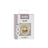 BIBS - Suzeta Colour Latex, tetina rotunda, 6+ luni, ambalaj premium