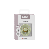 BIBS - Suzeta Colour Latex, tetina rotunda, 6+ luni, ambalaj premium