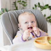 Joie - Scaun de masa Mimzy Recline Strata Dune Wood, nastere - 15 kg