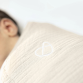 Ingenuity - Sistem de infasare Swaddle Me 0-3 luni, muselina, colectia Original, Cream