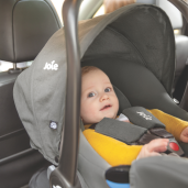 Joie - Scoica auto i-Snug 2 cu tetiera reglabila, 40-75 cm, Fern, testata ADAC si certificata R129