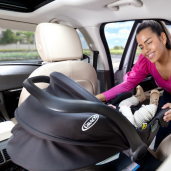 Graco - Scoica auto SnugLite Midnight, 40-75 cm, certificata R129