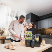 Babymoov - Robot multifunctional 5 in 1 Nutribaby (+) XL, Mineral Black