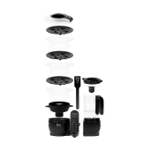 Babymoov - Robot multifunctional 5 in 1 Nutribaby (+) XL, Mineral Black