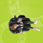 Graco - Scaun auto Turn2Me 360° DLX Midnight, 40-105 cm, certificata R129 si testat ADAC