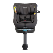 Graco - Scaun auto Turn2Me 360° DLX Iron, 40-105 cm, certificata R129 si testat ADAC