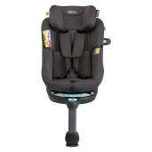 Graco - Scaun auto Turn2Me 360° DLX Iron, 40-105 cm, certificata R129 si testat ADAC