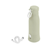 Babymoov - Moov & Feed Incalzitor de biberoane portabil si reincarcabil, Sage Green