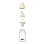 BIBS - Set complet biberon anticolici PP fara BPA, 150 ml, Silicon, Ivory