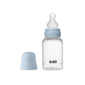 BIBS - Set complet biberon anticolici PP fara BPA, 150 ml, Silicon, Baby Blue