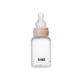 BIBS - Set complet biberon anticolici PP fara BPA, 150 ml, Silicon, Blush