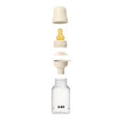 BIBS - Set complet biberon anticolici PP fara BPA, 150 ml, Latex, Ivory
