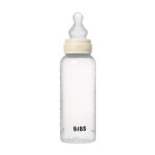 BIBS - Set complet biberon anticolici, 270 ml, Silicon, Ivory