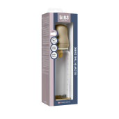BIBS - Set complet biberon fosforescent din sticla anticolici cu tetina din latex, flux mediu, 240 ml, Vanilla Glow