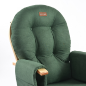 ONINO - Fotoliu reglabil pentru alaptare, cu suport de picioare inclus, CALM.me, Sapphire Green