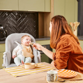 Babymoov - Lingurita bebe 2-in-1 din silicon, pentru diversificare si dentitie