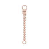BIBS - Clip pentru suzeta Beaded, cu margele din silicon Blush