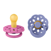 BIBS - Set 2 suzete Boheme Latex, tetina rotunda, 6 luni +