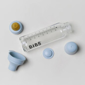 BIBS - Set complet biberon din sticla anticolici, 225 ml, Iron