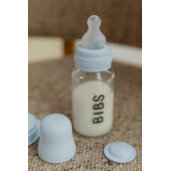 BIBS - Set 2 tetine pentru biberon, Silicon, cu flux lent