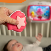 Baby Einstein - Jucarie muzicala pentru patut Sea Dreams Soother Pink