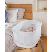 Graco - Patut co-sleeper Eluma Nest Luna cu leganare automata si sistem inteligent de detectare a plansului