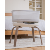 Graco - Patut co-sleeper Eluma Nest Luna cu leganare automata si sistem inteligent de detectare a plansului