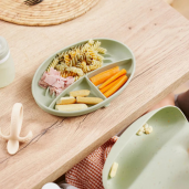 Babymoov - Farfurie compartimentata din silicon cu 3 secțiuni – Mix’n’Match