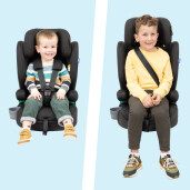 Graco - Scaun auto Eldura Midnight, 76-150 cm, certificat R129