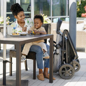 Graco - Carucior pentru copii multifunctional 3 in 1 Near2Me DLX Ash (Carucior Near2Me DLX + Landou Near2Me DLX + Scoica SnugLite)