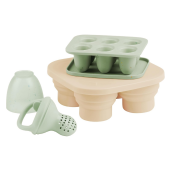 Babymoov - Set recipiente din silicon si feeder pentru bebelusi